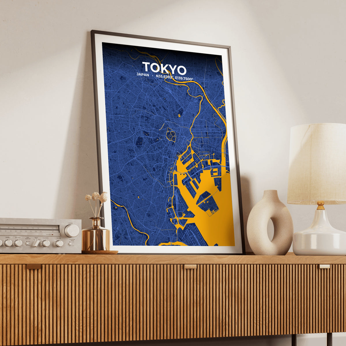 Tokyo Ink Map Poster