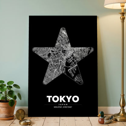 Tokyo Star Map Poster