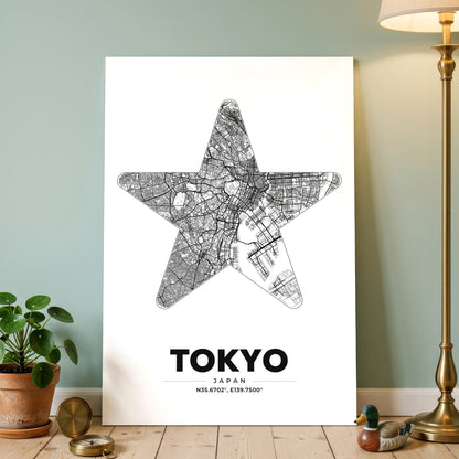 Tokyo Star Map Poster