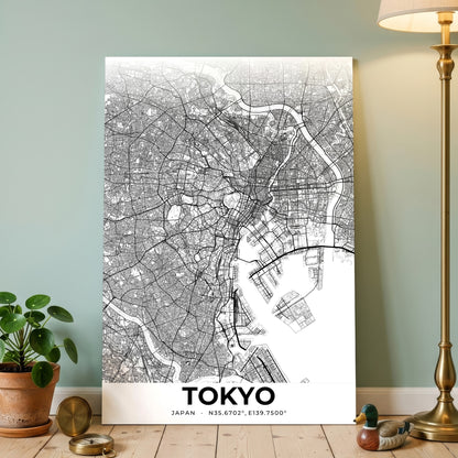 Tokyo Elegant Map Poster
