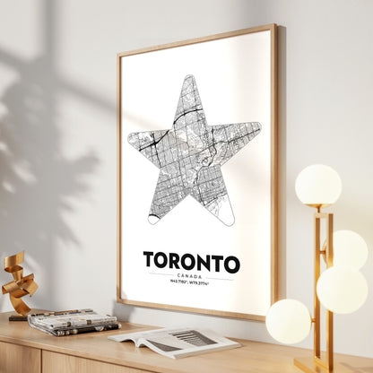 Toronto Star Map Poster
