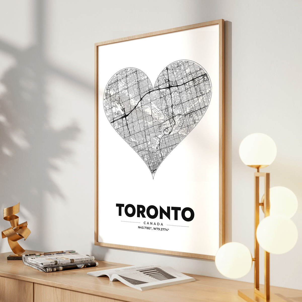 Toronto Heart Map Poster