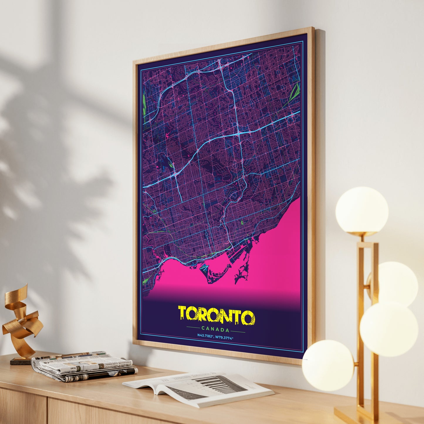 Toronto Cyberpunk Map Poster