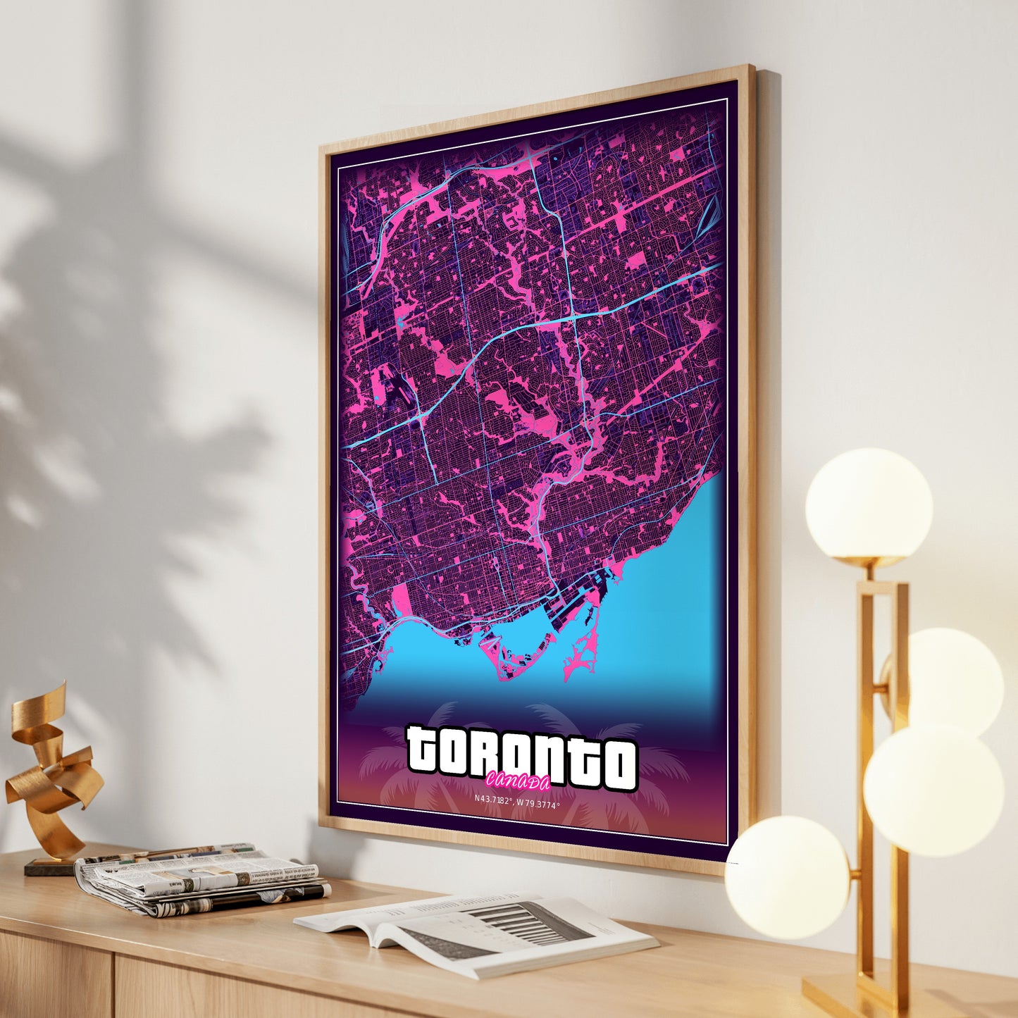 Toronto GTA Map Poster