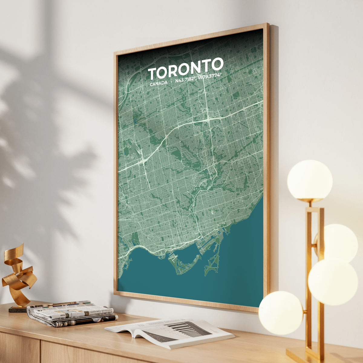 Toronto Mist Map Poster