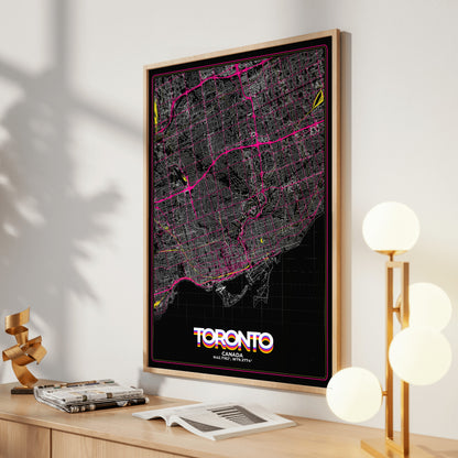 Toronto Retro Map Poster