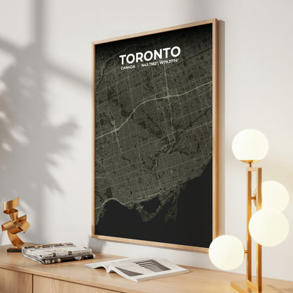 Toronto Sable Map Poster