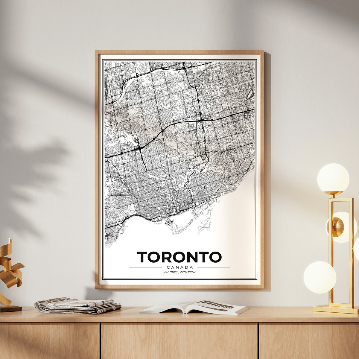 Toronto Modern Map Poster