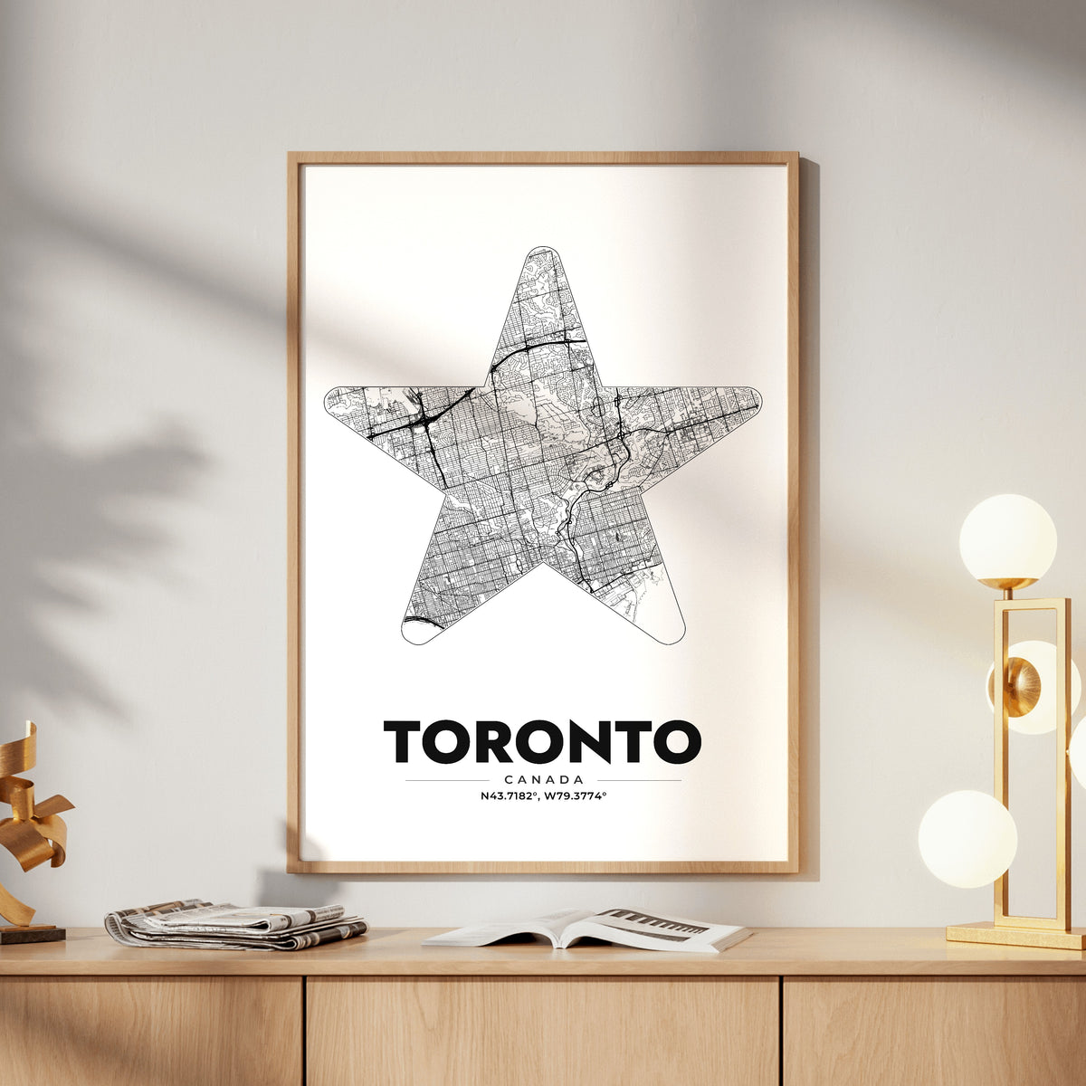 Toronto Star Map Poster