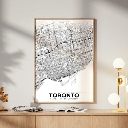 Toronto Elegant Map Poster