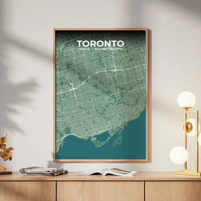 Toronto Mist Map Poster