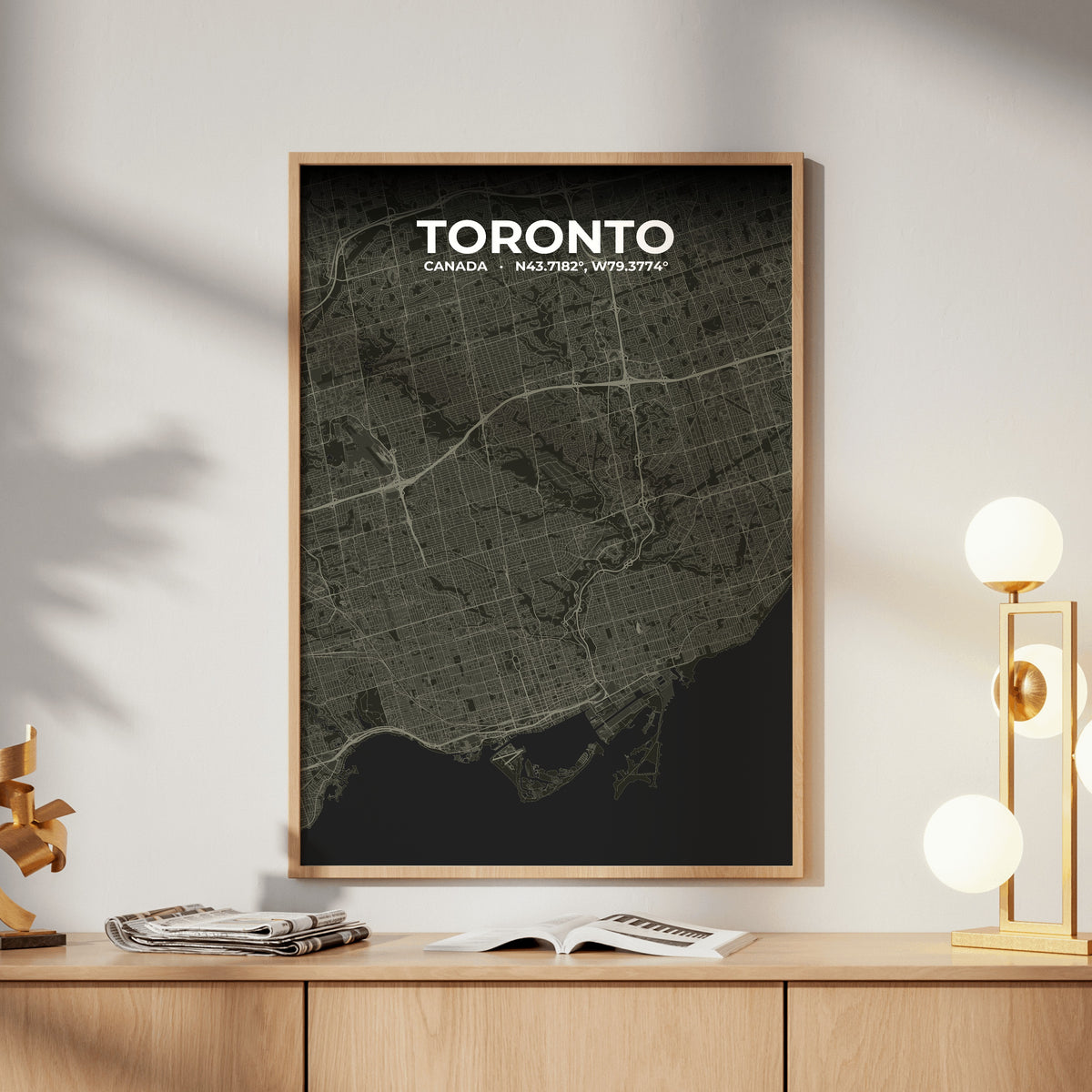Toronto Sable Map Poster