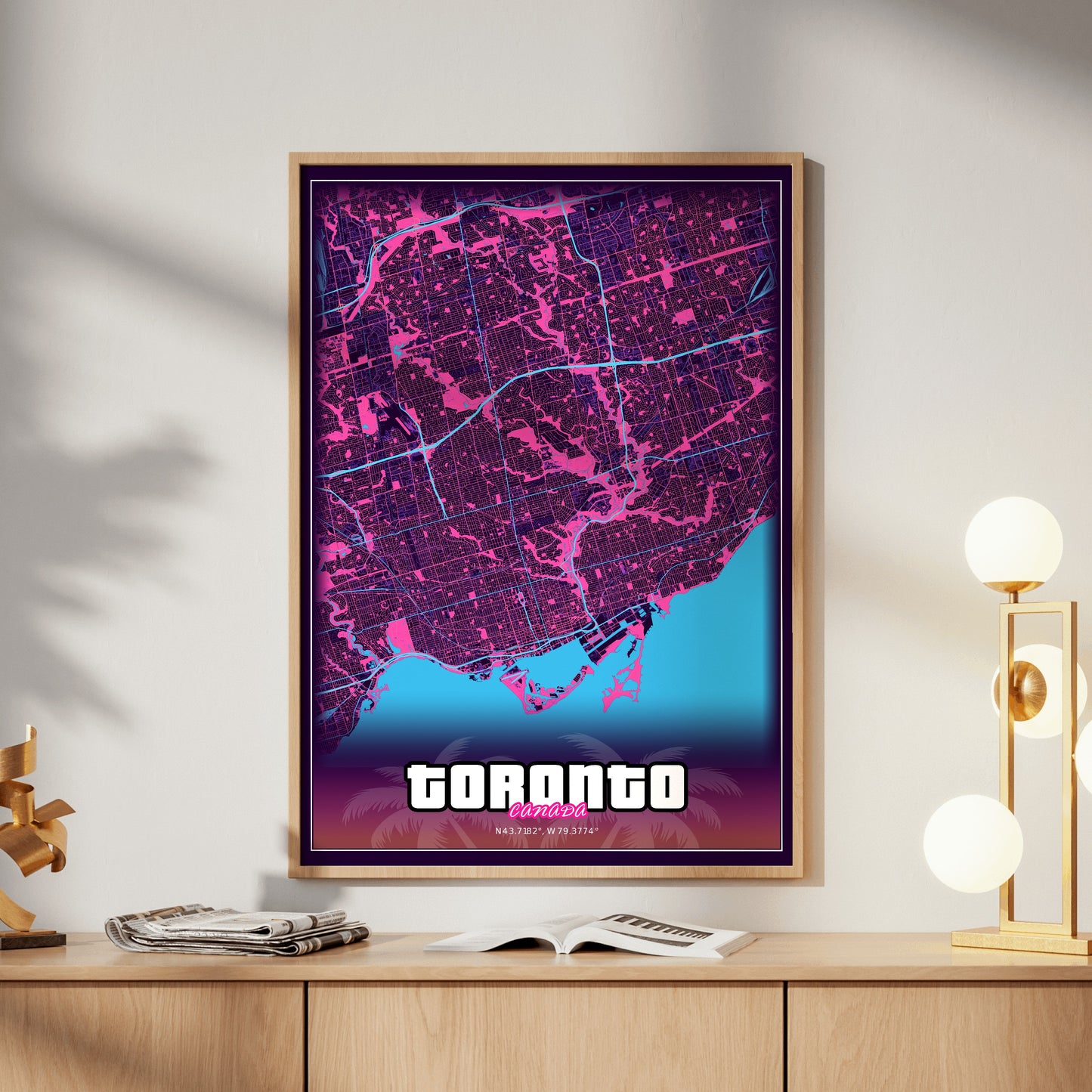 Toronto GTA Map Poster