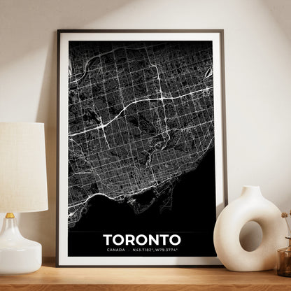 Toronto Elegant Map Poster