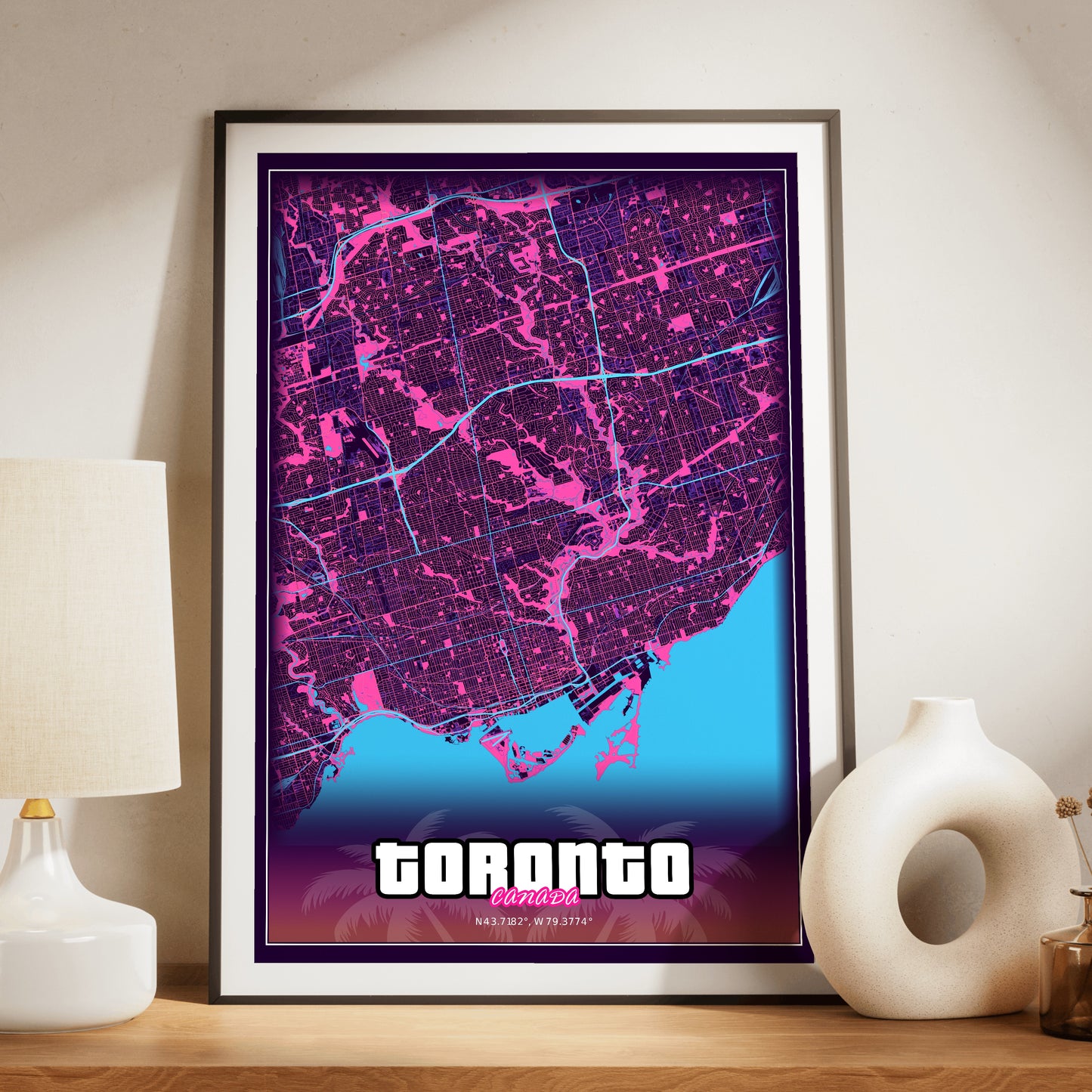 Toronto GTA Map Poster