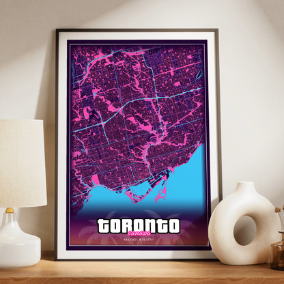 Toronto GTA Map Poster