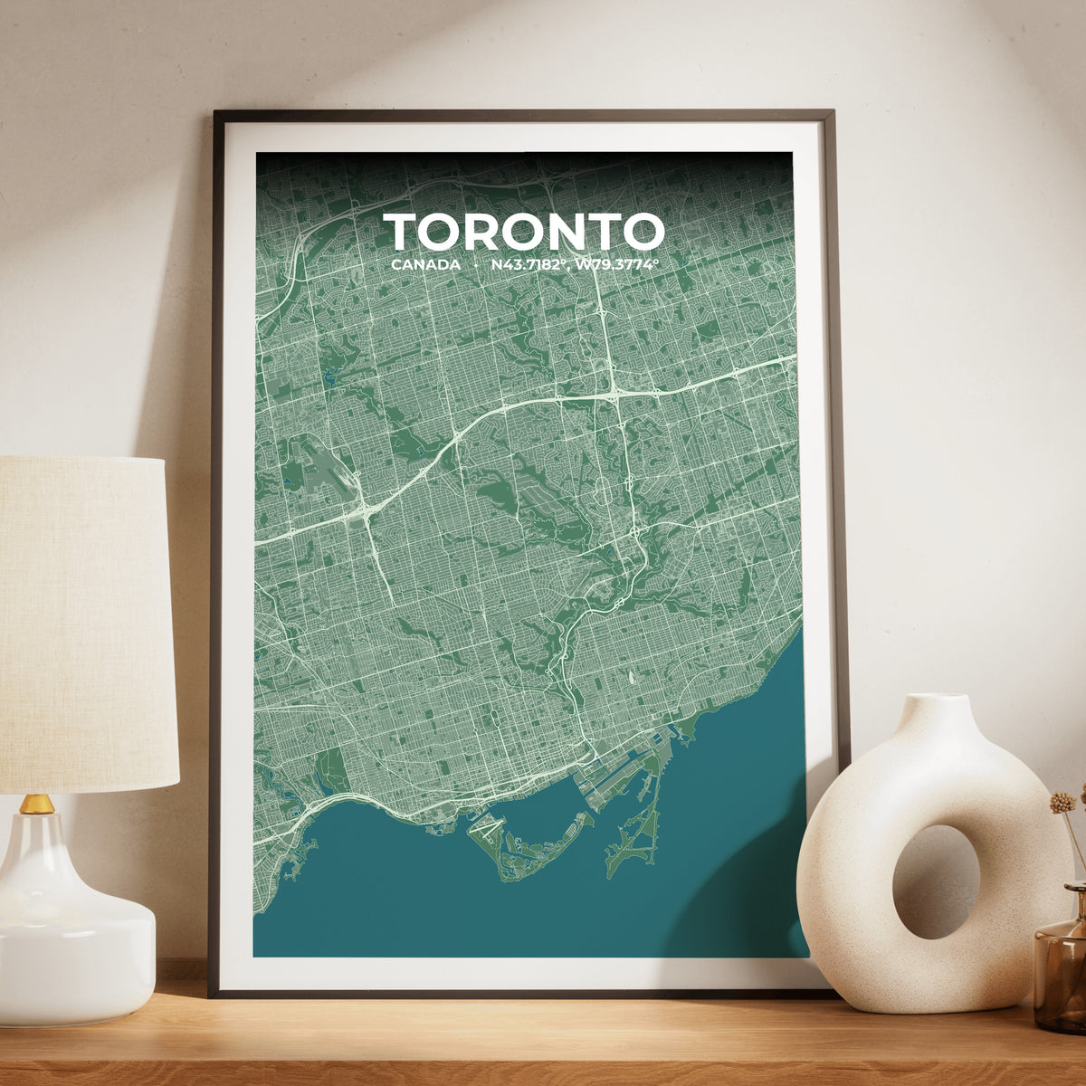 Toronto Mist Map Poster