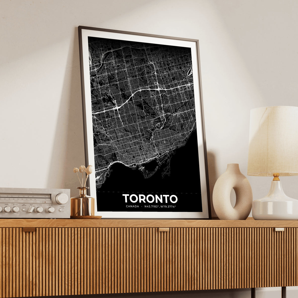 Toronto Elegant Map Poster