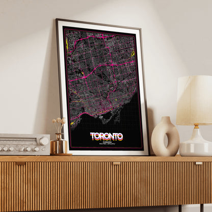 Toronto Retro Map Poster
