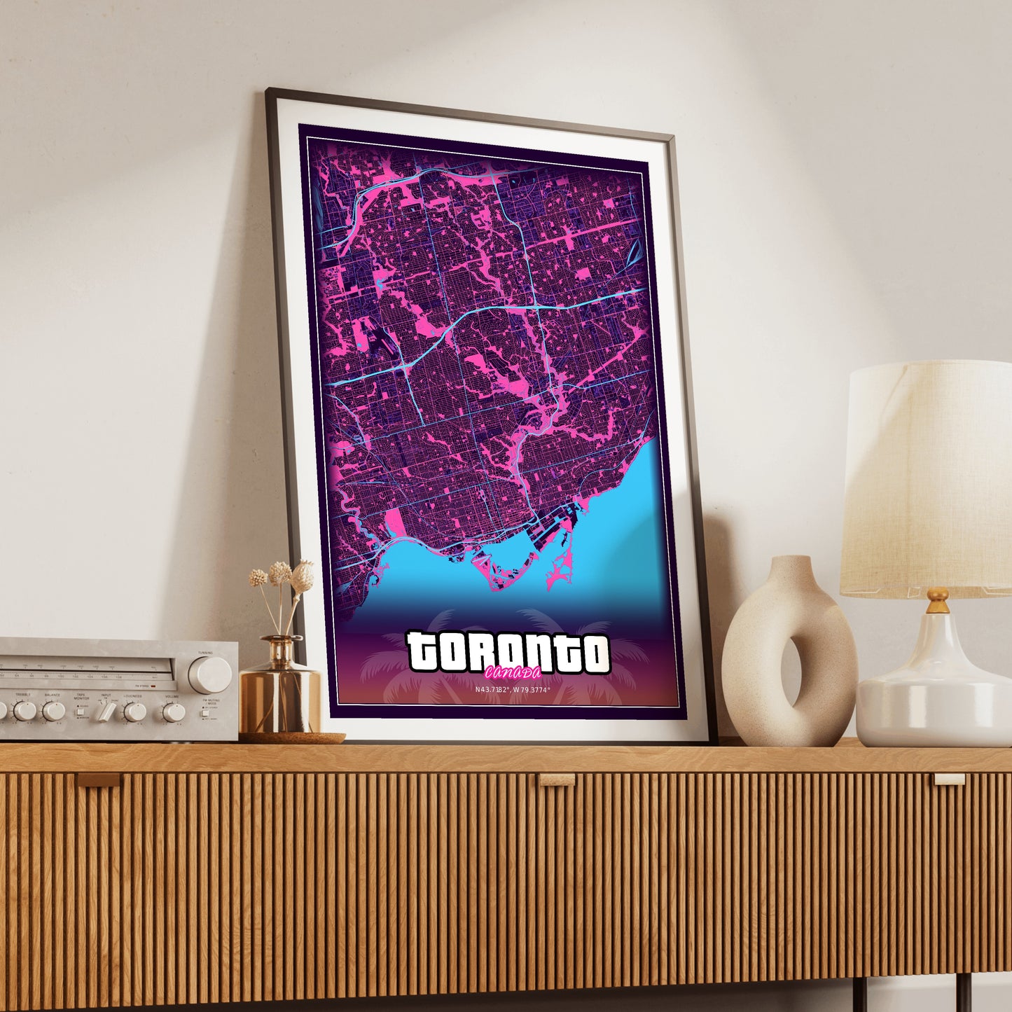 Toronto GTA Map Poster