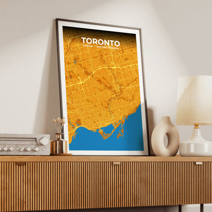 Toronto Scorch Map Poster