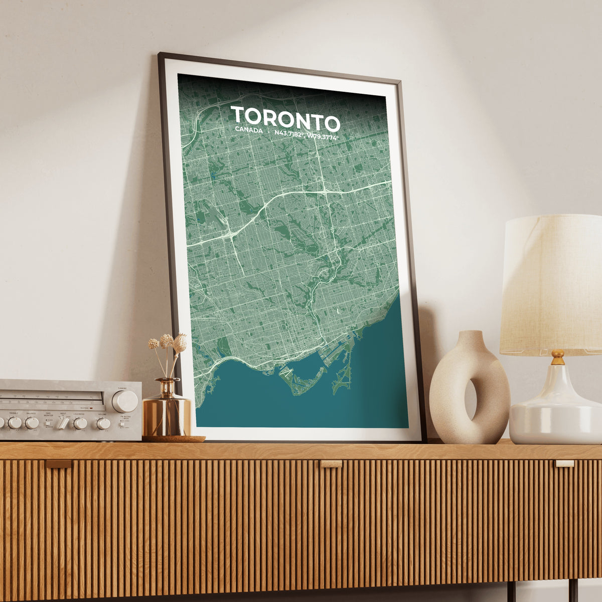 Toronto Mist Map Poster