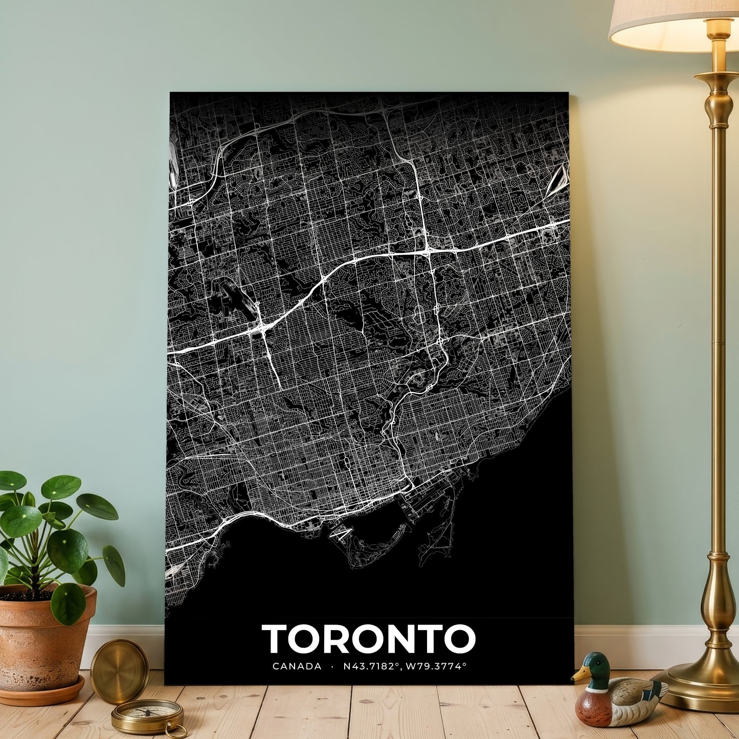 Toronto Elegant Map Poster