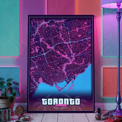 Toronto GTA Map Poster