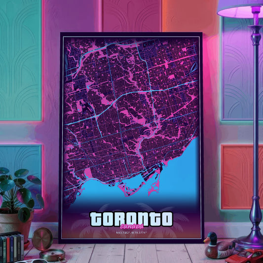 Toronto GTA Map Poster