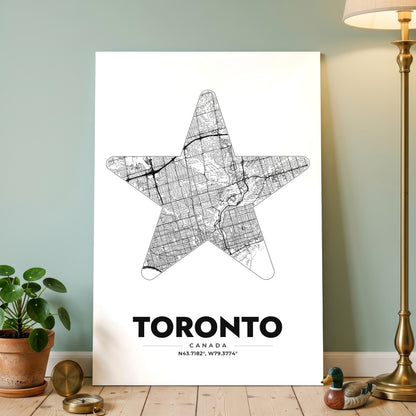 Toronto Star Map Poster