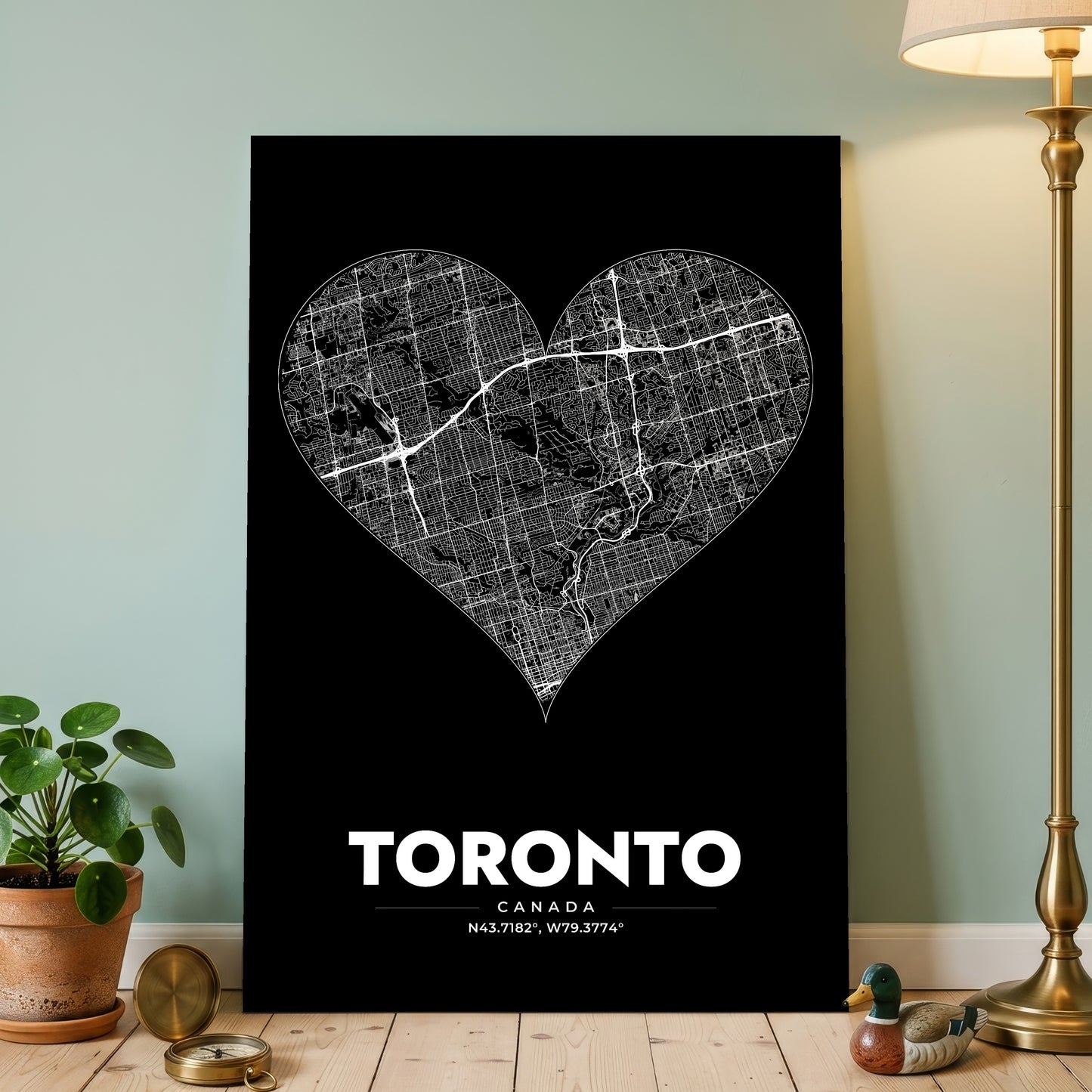 Toronto Heart Map Poster