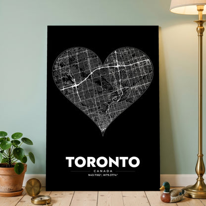 Toronto Heart Map Poster