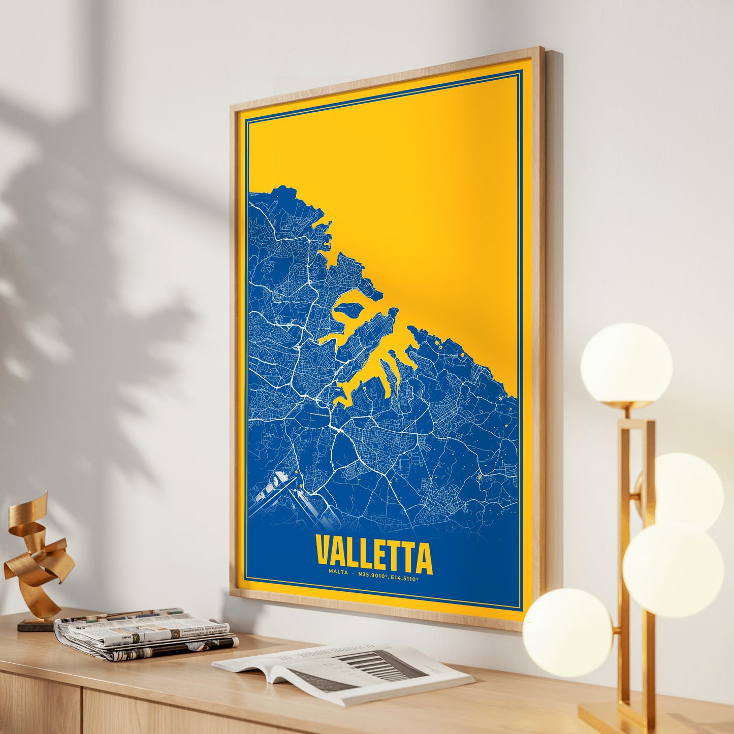 Valletta Blockbuster Map Poster