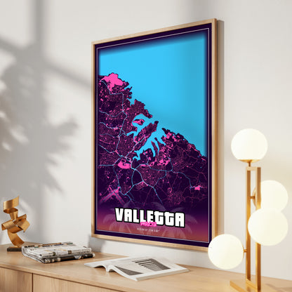 Valletta GTA Map Poster