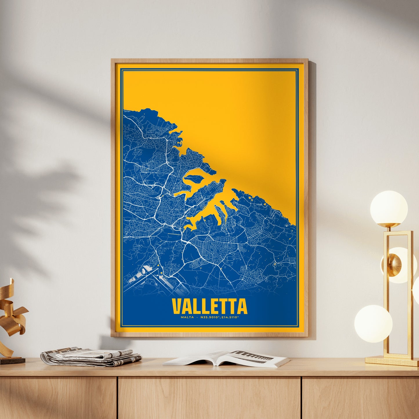 Valletta Blockbuster Map Poster