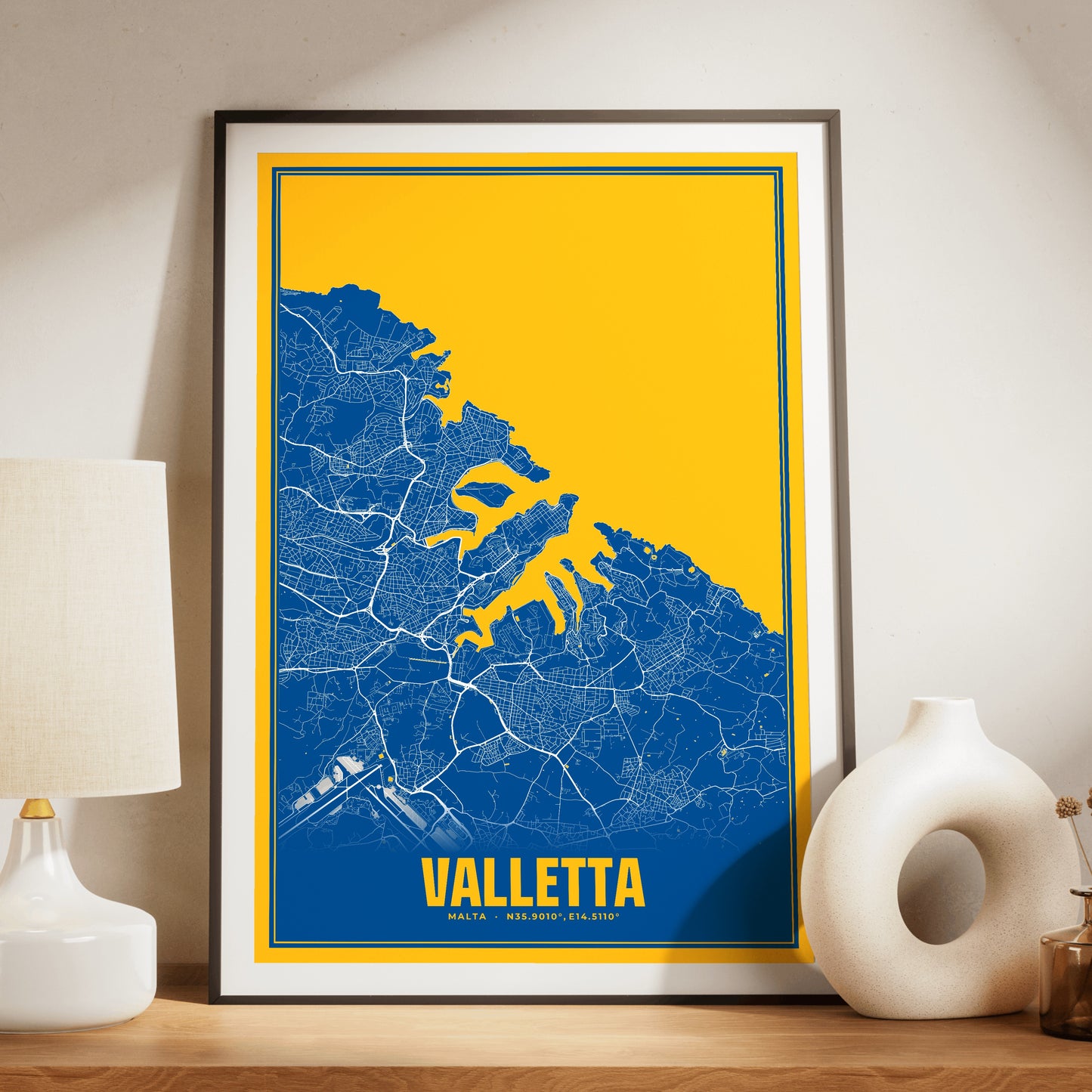 Valletta Blockbuster Map Poster