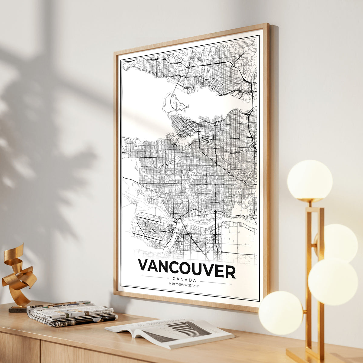 Vancouver Modern Map Poster