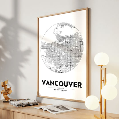 Vancouver Spot Map Poster