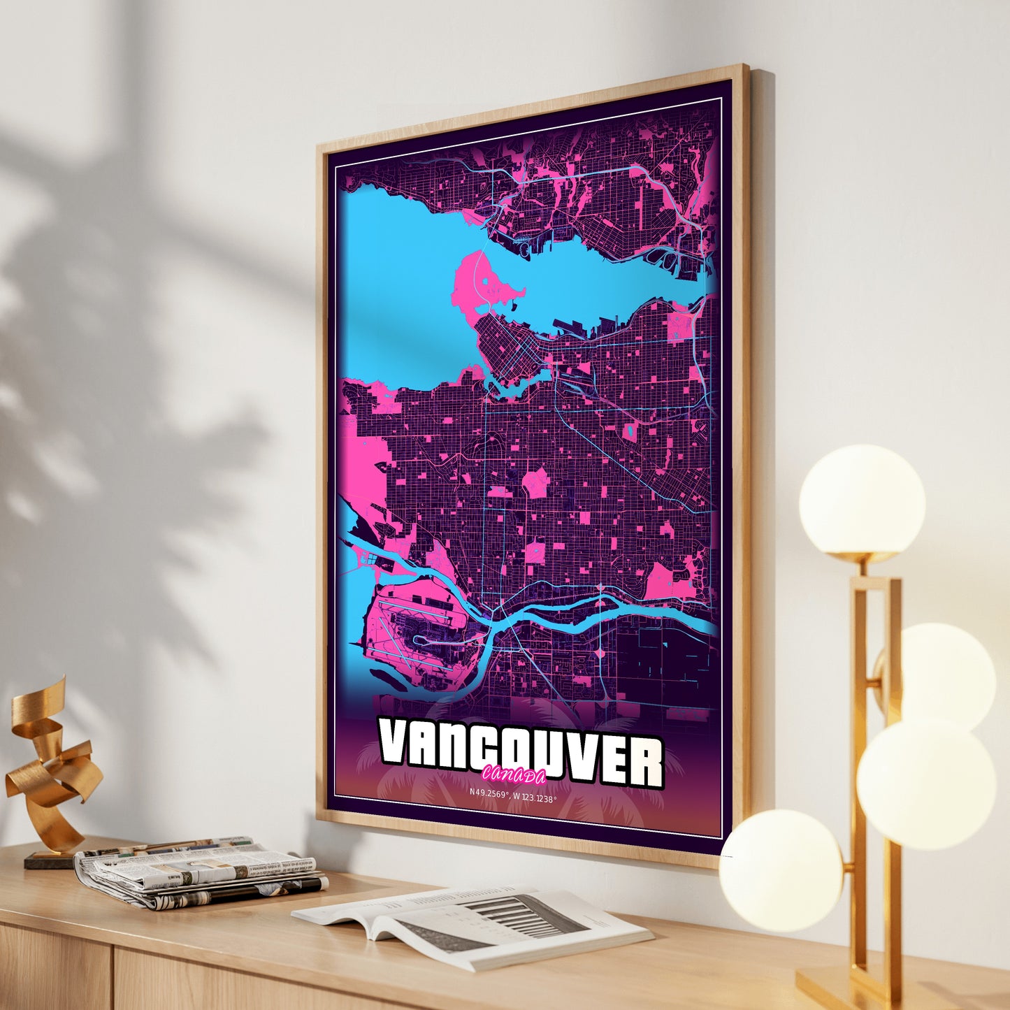 Vancouver GTA Map Poster