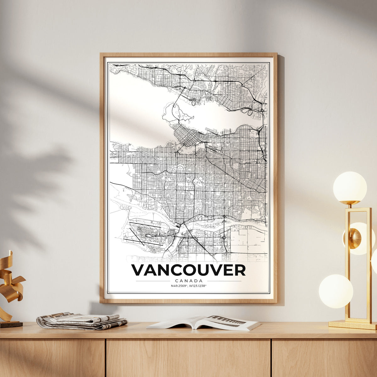 Vancouver Modern Map Poster