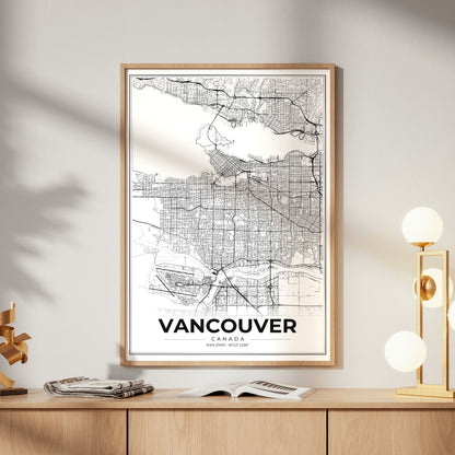 Vancouver Modern Map Poster