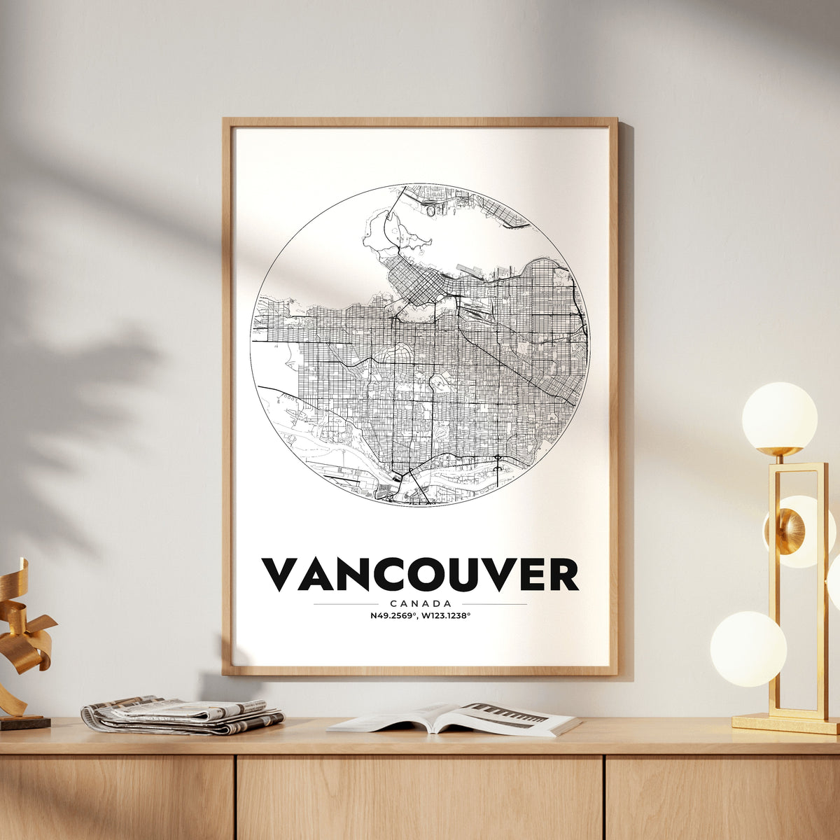 Vancouver Spot Map Poster