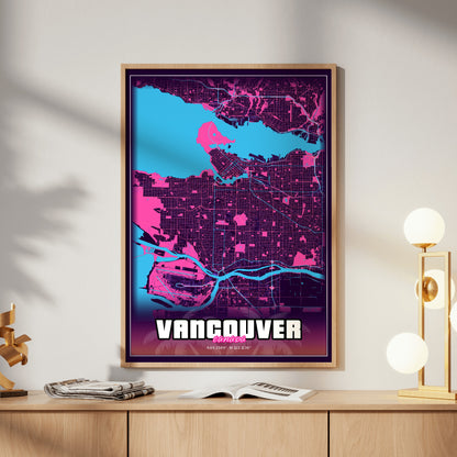Vancouver GTA Map Poster