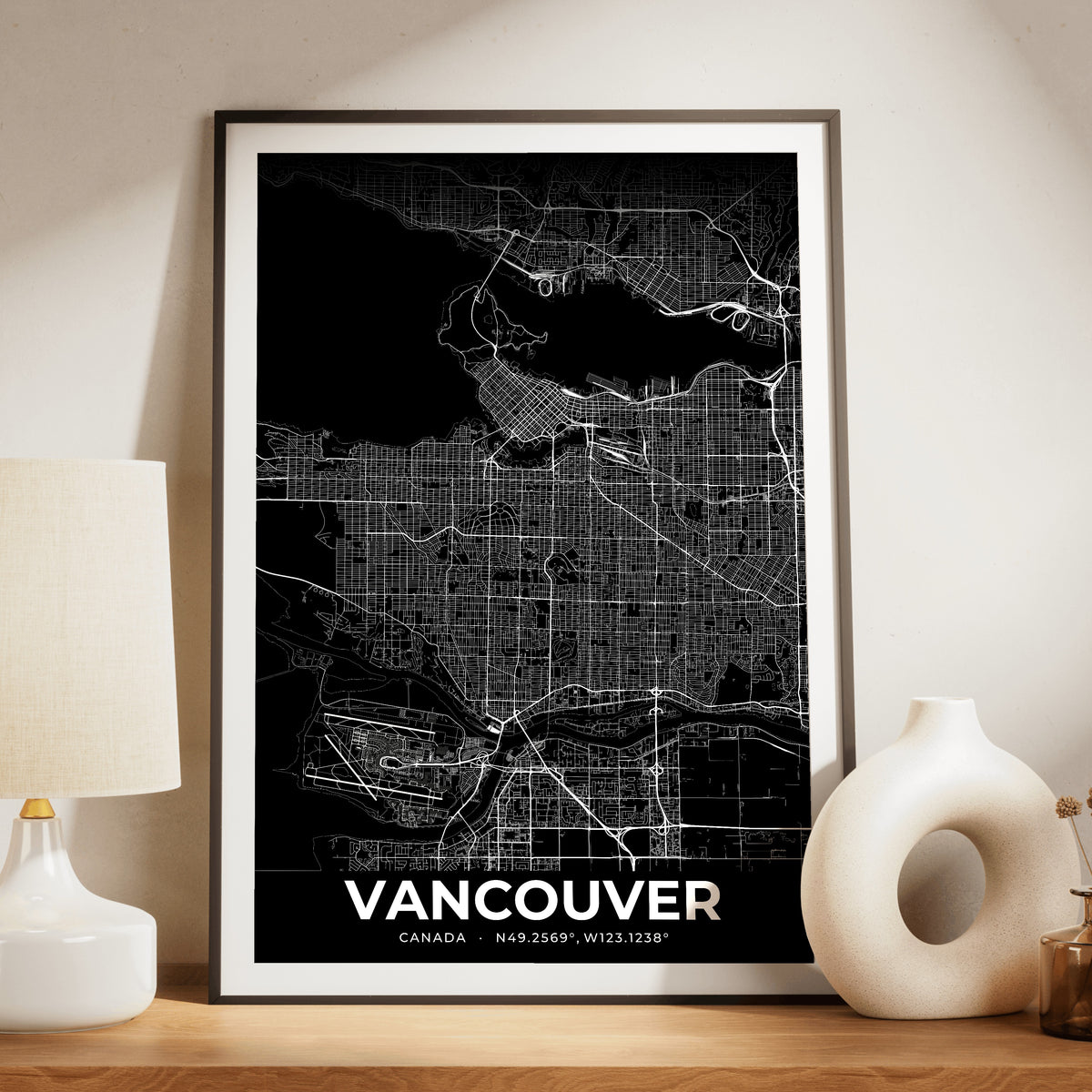Vancouver Elegant Map Poster