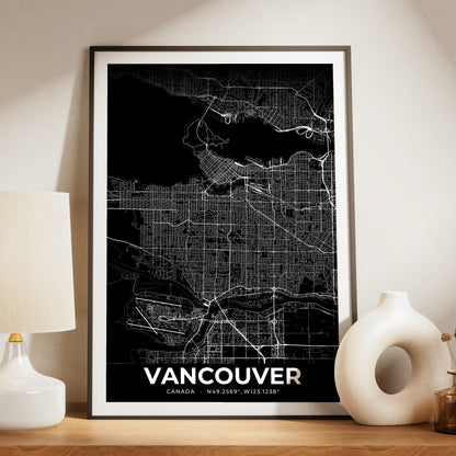 Vancouver Elegant Map Poster