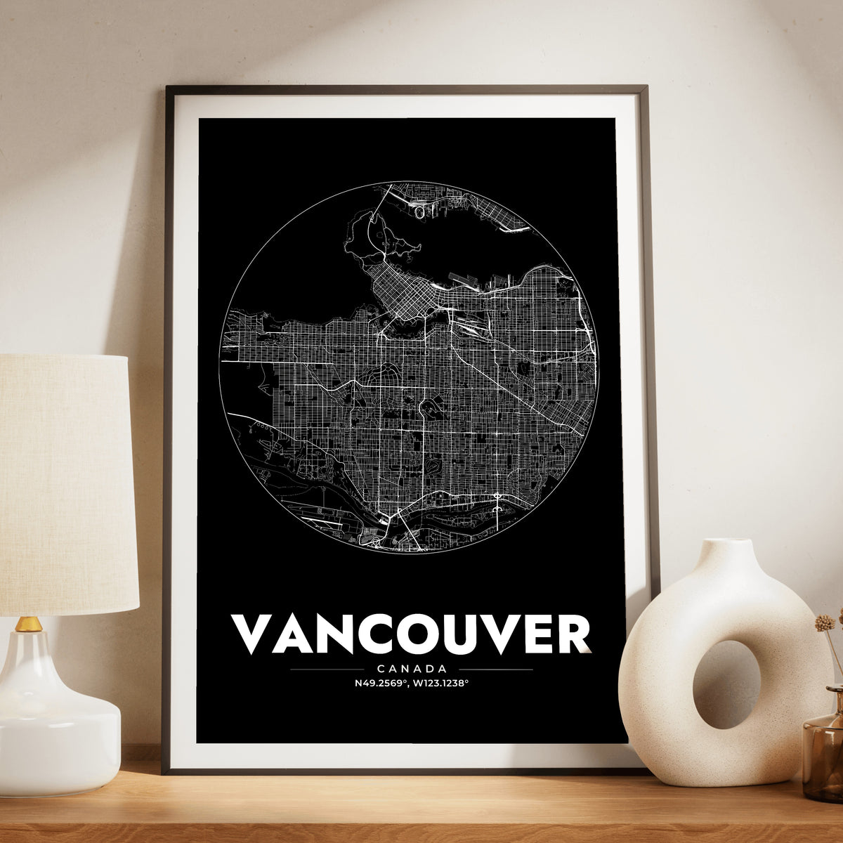 Vancouver Spot Map Poster