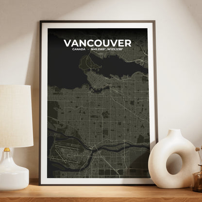 Vancouver Sable Map Poster