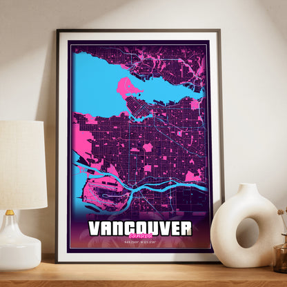 Vancouver GTA Map Poster