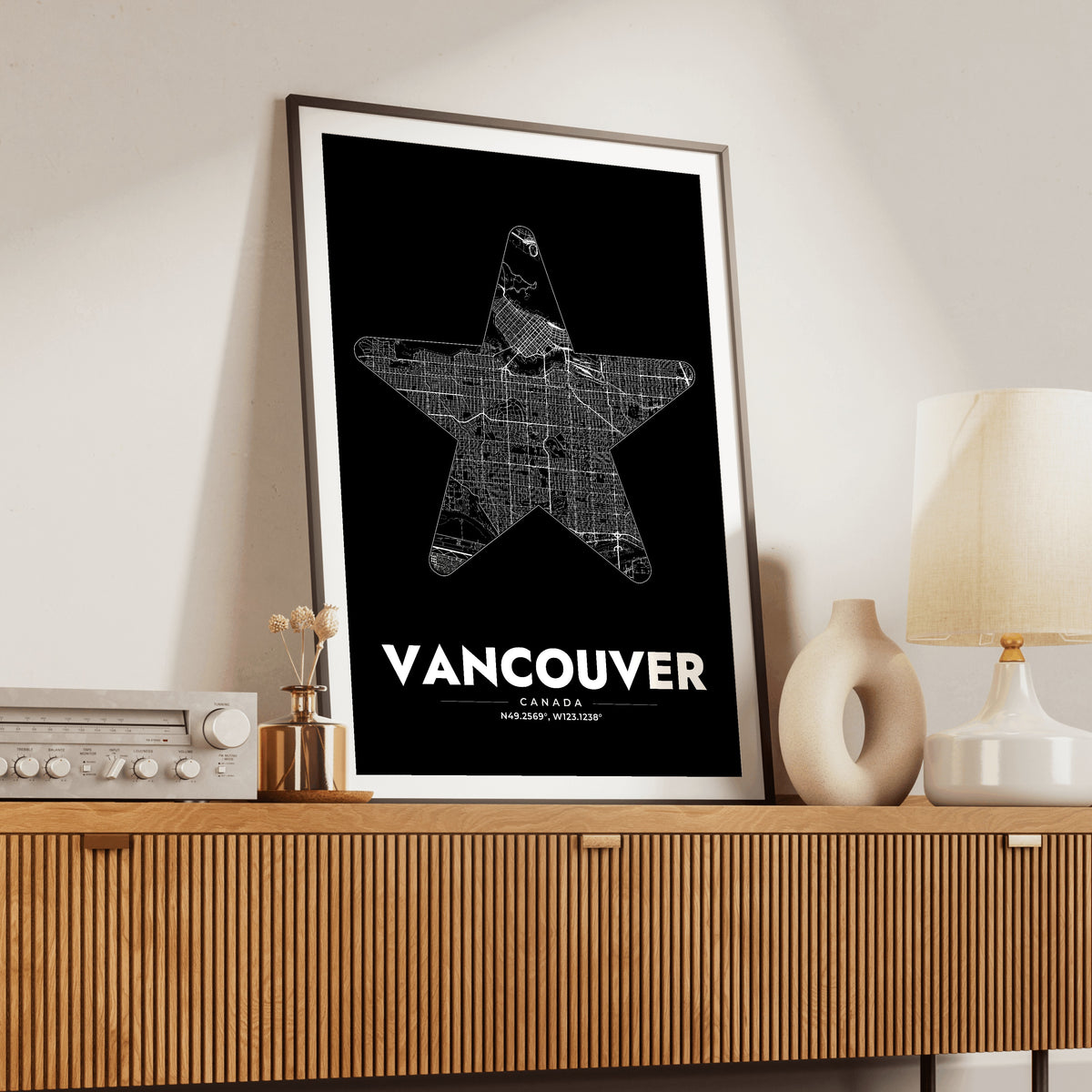 Vancouver Star Map Poster