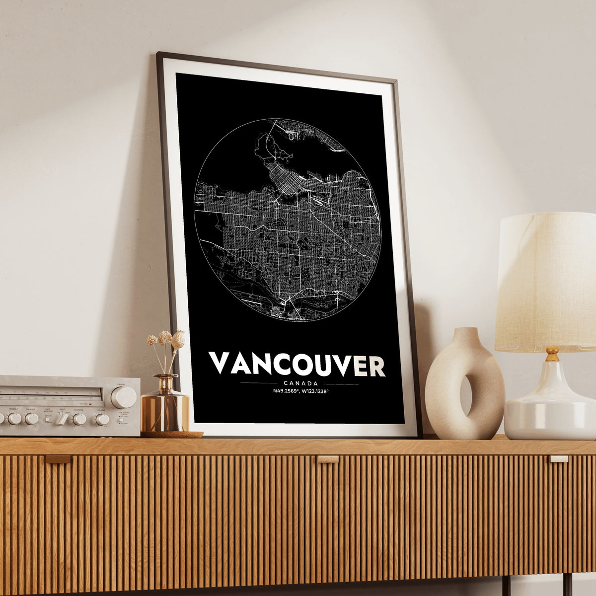 Vancouver Spot Map Poster